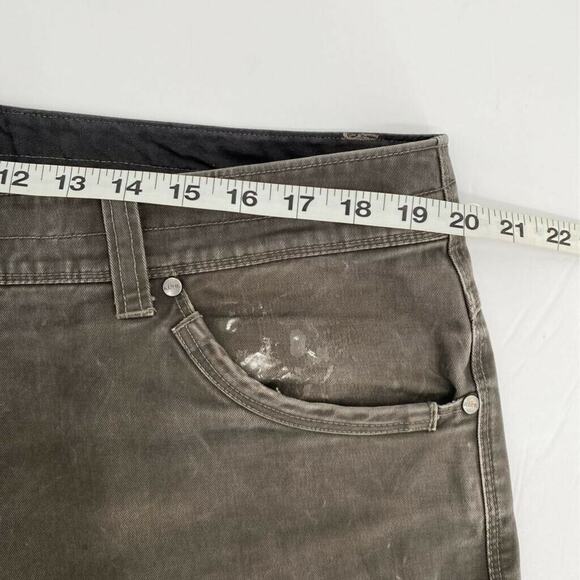 Kuhl Mens Classic Straight Jeans Brown Vintage Patina Dye Stretch Pocket 38 x 30 - Picture 11 of 12